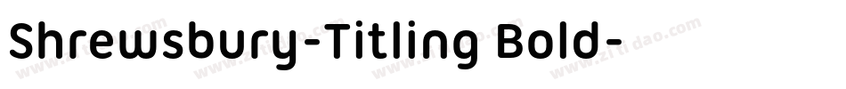 Shrewsbury-Titling Bold字体转换